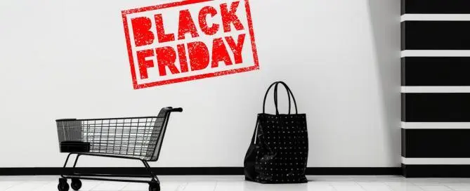 carrinho de compras simbolizando seguros abrangentes disponíveis na Black Friday.