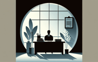 homem em escritório para assinar seguro M&A da Tokio Marine