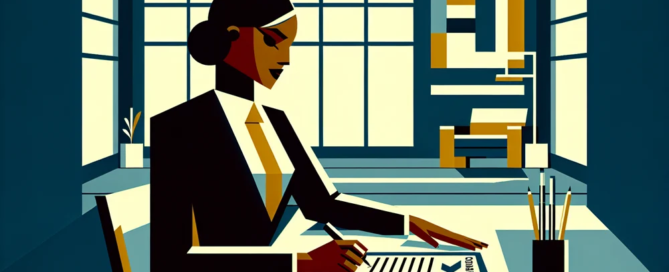 profissional assinando contrato de seguro