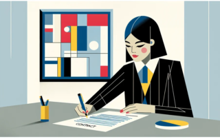 mulher assinando Carta de Nomeação