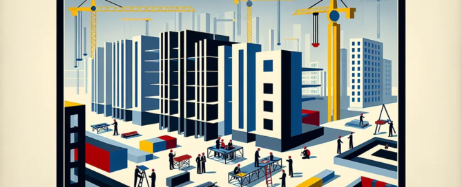 prédios em construção com seguro de riscos de engenharia