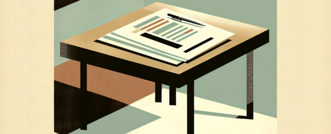 Documentos de seguro sobre a mesa